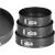 Set 3 forme de copt, 27, 25 si 23 cm, cu fund detasabil, gri Household NewTrend