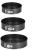 Set 3 forme de copt, 27, 25 si 23 cm, cu fund detasabil, gri Household NewTrend
