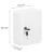 Cutie metalica din otel pentru 20 chei, echipata, 20x16x7.5cm, alba Household NewTrend