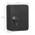 Cutie metalica din otel pentru 20 chei, echipata, 20x16x7.5cm, neagra Household NewTrend
