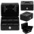 Caseta pentru bani tip cutie de valori, compartimentanta, cu cheie, metal, 15x12x8cm, negru Household NewTrend