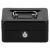 Caseta pentru bani tip cutie de valori, compartimentanta, cu cheie, metal, 15x12x8cm, negru Household NewTrend