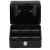 Caseta pentru bani tip cutie de valori, compartimentanta, cu cheie, metal, 15x12x8cm, negru Household NewTrend