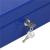 Caseta pentru bani tip cutie de valori, compartimentanta, cu cheie, metal, 25x20x9cm, albastru Household NewTrend
