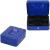 Caseta pentru bani tip cutie de valori, compartimentanta, cu cheie, metal, 25x20x9cm, albastru Household NewTrend