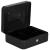 Caseta pentru bani tip cutie de valori, compartimentanta, cu cheie, metal, 30x24x9cm, negru Household NewTrend