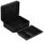 Caseta pentru bani tip cutie de valori, compartimentanta, cu cheie, metal, 30x24x9cm, negru Household NewTrend