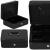 Caseta pentru bani tip cutie de valori, compartimentanta, cu cheie, metal, 30x24x9cm, negru Household NewTrend