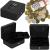 Caseta pentru bani tip cutie de valori, compartimentanta, cu cheie, metal, 30x24x9cm, negru Household NewTrend