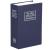 Caseta de valori, cutie metalica cu cheie, portabila, tip carte, Dictionar, albastru, 18x11.5x5.5 cm Household NewTrend