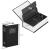Caseta de valori, cutie metalica cu cheie, portabila, tip carte, Dictionar, negru, 24x15.5x5.5 cm Household NewTrend