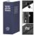 Caseta de valori, cutie metalica cu cheie, portabila, tip carte, Dictionar, albastru, 26x20.5x6.5 cm Household NewTrend