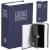 Caseta de valori, cutie metalica cu cheie, portabila, tip carte, Dictionar, albastru, 26x20.5x6.5 cm Household NewTrend