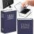 Caseta de valori, cutie metalica cu cheie, portabila, tip carte, Dictionar, albastru, 26x20.5x6.5 cm Household NewTrend