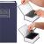 Caseta de valori, cutie metalica cu cheie, portabila, tip carte, Dictionar, albastru, 26x20.5x6.5 cm Household NewTrend