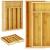 Organizator tacamuri si ustensile bucatarie, bambus, extensibil 28-45x33x5cm Household NewTrend