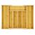 Organizator tacamuri si ustensile bucatarie, bambus, extensibil 28-45x33x5cm Household NewTrend