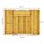 Organizator tacamuri si ustensile bucatarie, bambus, extensibil 28-45x33x5cm Household NewTrend