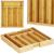 Organizator tacamuri si ustensile bucatarie, bambus, extensibil 28-45x33x5cm Household NewTrend