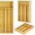 Organizator tacamuri si ustensile bucatarie, bambus, 25x34x4.5cm Household NewTrend