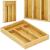 Organizator tacamuri si ustensile bucatarie, bambus, 25x34x4.5cm Household NewTrend