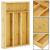 Organizator tacamuri si ustensile bucatarie, bambus, 25x34x4.5cm Household NewTrend