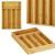 Organizator tacamuri si ustensile bucatarie, bambus, 25x35x5cm Household NewTrend