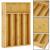 Organizator tacamuri si ustensile bucatarie, bambus, 25x35x5cm Household NewTrend