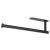 Suport hartie igienica din otel, prindere fara gaurire, 33.5cm, negru Household NewTrend