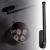 Suport hartie igienica din otel, prindere fara gaurire, 33.5cm, negru Household NewTrend
