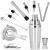 Set Cocktail Shaker Kit pentru barmani 750ml, KI12, suport bambus, 12 piese Household NewTrend