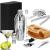 Set Cocktail Shaker Kit pentru barmani 750ml, KI12, suport bambus, 12 piese Household NewTrend