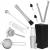 Set Cocktail Shaker Kit pentru barmani 750ml, KI10, suport bambus, 12 piese Household NewTrend