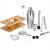 Set Cocktail Shaker Kit pentru barmani 750ml, KI10, suport bambus, 12 piese Household NewTrend
