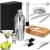 Set Cocktail Shaker Kit pentru barmani 750ml, KI25, suport bambus, 12 piese Household NewTrend