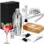 Set Cocktail Shaker Kit pentru barmani 750ml, KI25, suport bambus, 12 piese Household NewTrend