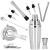 Set Cocktail Shaker Kit pentru barmani 750ml, KI25, suport bambus, 12 piese Household NewTrend