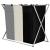 Cos de rufe cu 3 compartimente, cadru aluminiu, 68x40x60cm, 146 litri Household NewTrend