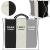 Cos de rufe cu 3 compartimente, cadru aluminiu, 68x40x60cm, 146 litri Household NewTrend