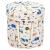 Cos depozitare haine sau jucarii, 30x30 cm, bumbac si in, 27 l, animalute, alb Household NewTrend