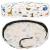Cos depozitare haine sau jucarii, 30x30 cm, bumbac si in, 27 l, animalute, alb Household NewTrend