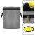 Cos depozitare haine sau jucarii, 40x33cm, bumbac si in, 43 l, gri Household NewTrend