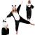 Pijama tip salopeta pentru copii, model panda, marime 125-140cm Household NewTrend