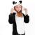 Pijama tip salopeta pentru copii, model panda, marime 125-140cm Household NewTrend