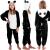 Pijama tip salopeta pentru copii, model panda, marime 125-140cm Household NewTrend