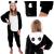 Pijama tip salopeta pentru copii, model panda, marime 125-140cm Household NewTrend