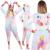 Pijama tip salopeta pentru dama, model unicorn, marime S Household NewTrend