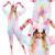 Pijama tip salopeta pentru dama, model unicorn, marime M Household NewTrend