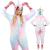 Pijama tip salopeta pentru dama, model unicorn, marime M Household NewTrend