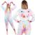 Pijama tip salopeta pentru dama, model unicorn, marime M Household NewTrend